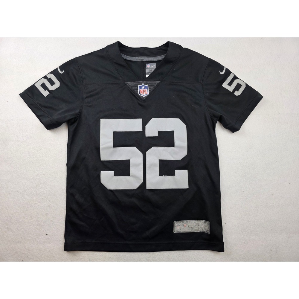 KHALIL MACK Oakland Raiders Black Nike Stitched Limited Jersey Size‎ Medium